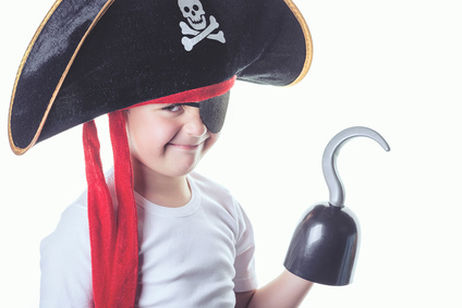 Mascara de pirata no carnaval