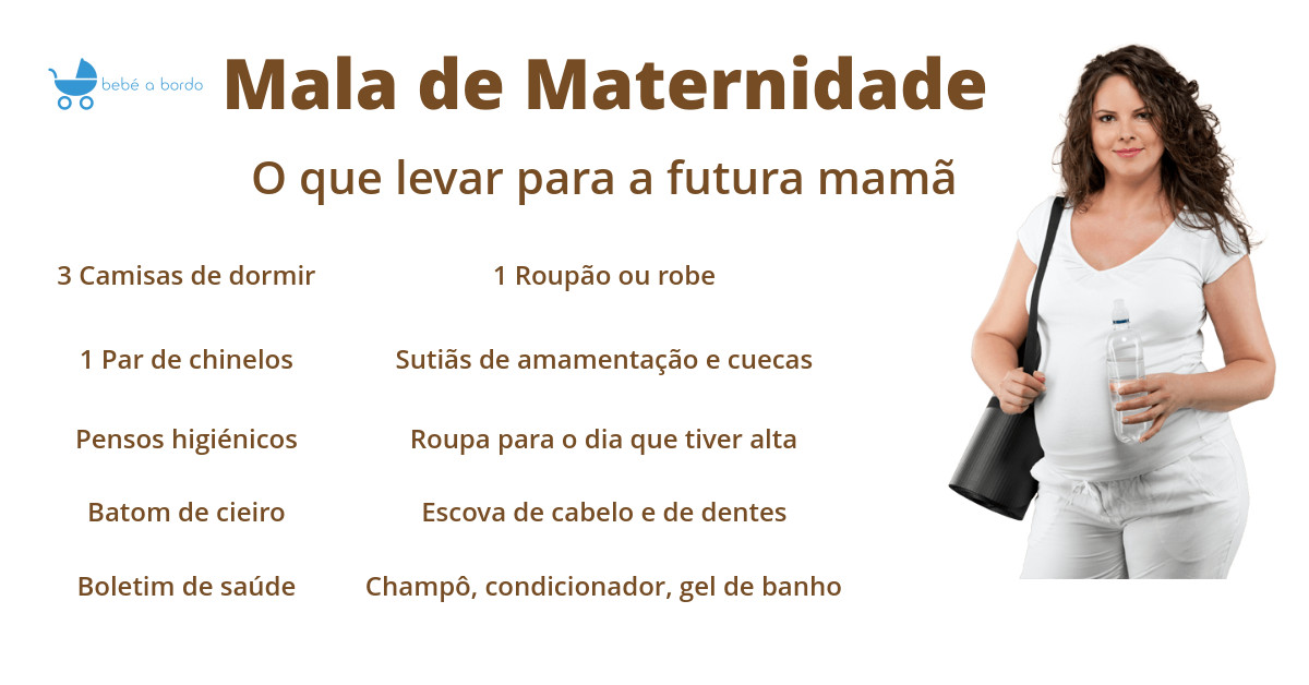 mala de maternidade para a futura mamã