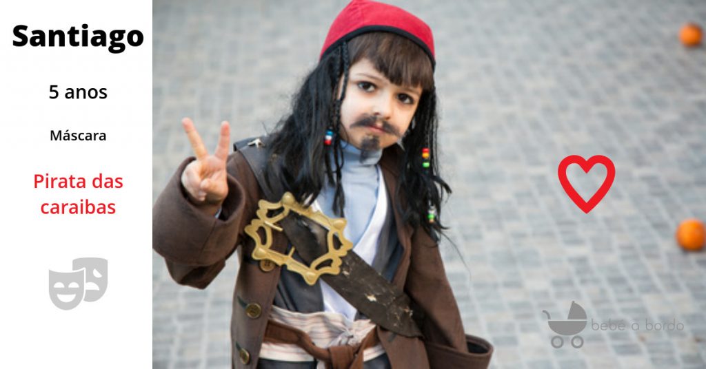 Fatinhos de Carnaval de princesa a pirata