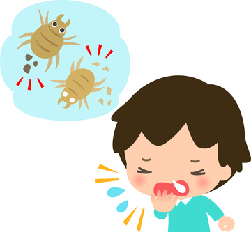 Bebé com alergia a ácaros