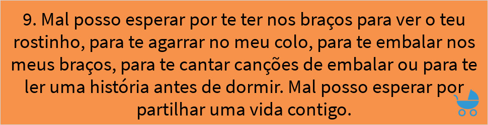 frases de grávida para seu bebé