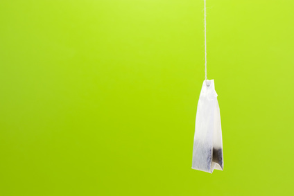 Saqueta para infusão de chá verde