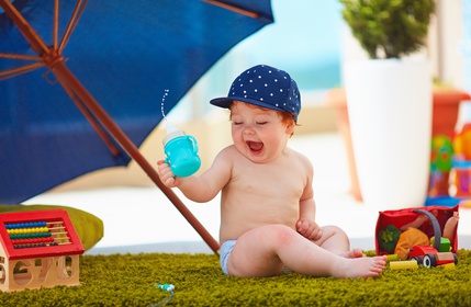 Quantidade de água que o bebé deve beber