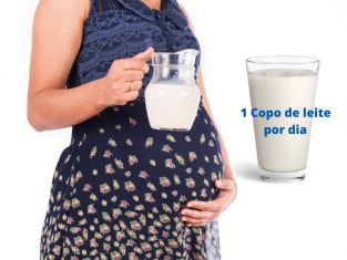 1 copo de leite por dia