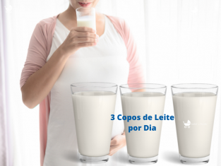 3 copos de leite por dia