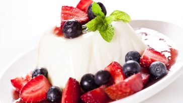 pannacota frutos vermelhos